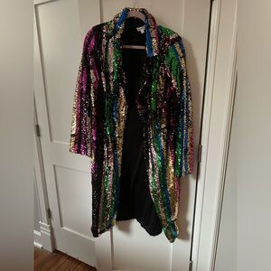 Sequin Duster Jacket
